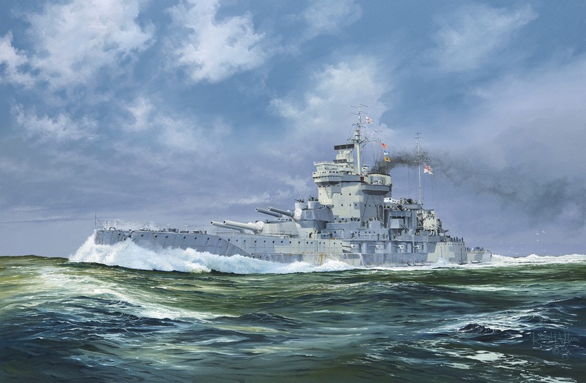 HMS Warspite 1942